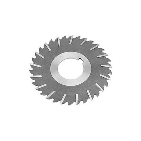 Toolmex HSS Import Metal Slitting Saw Staggered, Side Chip Clear, 4" DIA x 1/16" Face x 1" Hole, 5-749-290